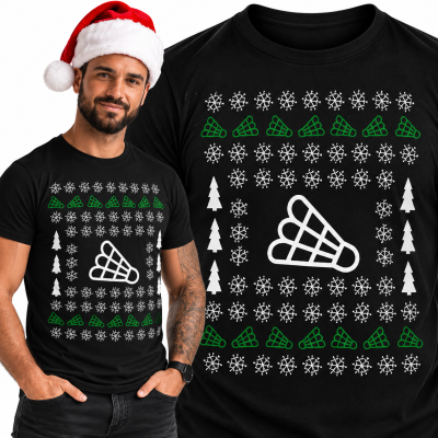 KOSZULKA ŚWIĄTECZNA ULGY CHRISTMAS BADMINTON